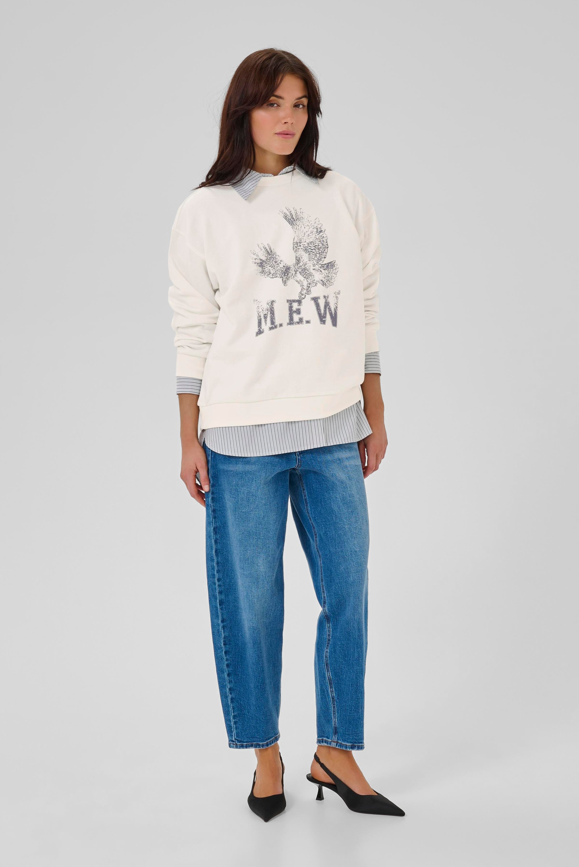 Sweatshirt DiegoMW Baggy fit white