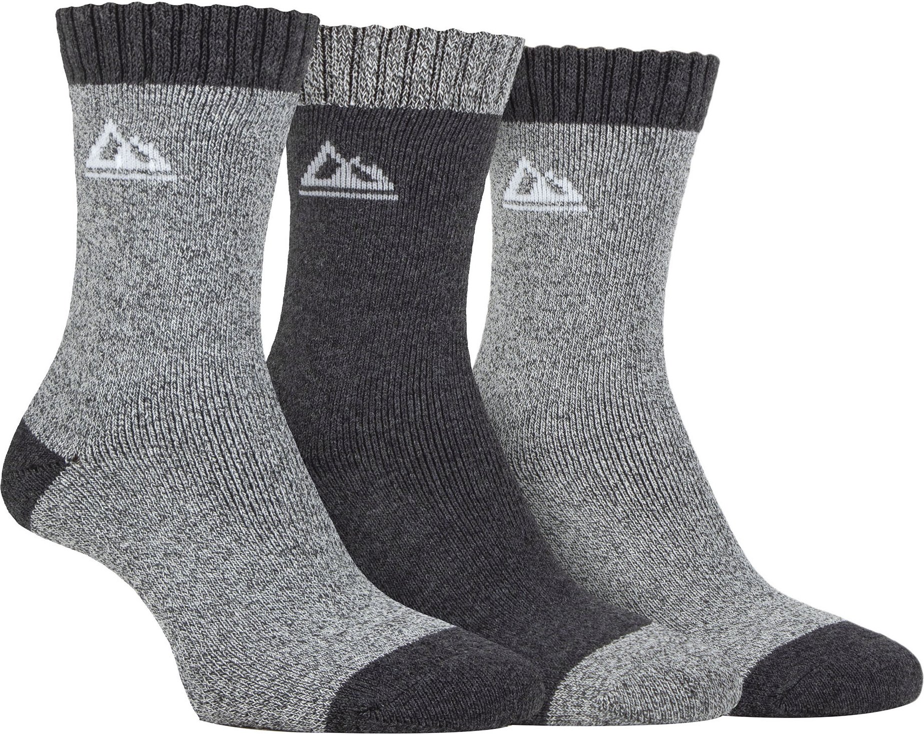 Storm Bloc - 3er-Pack Womens Performance Polyester Boot Socks | Outdoor Walking Hiking Trekking Socken - Charcoal/grey
