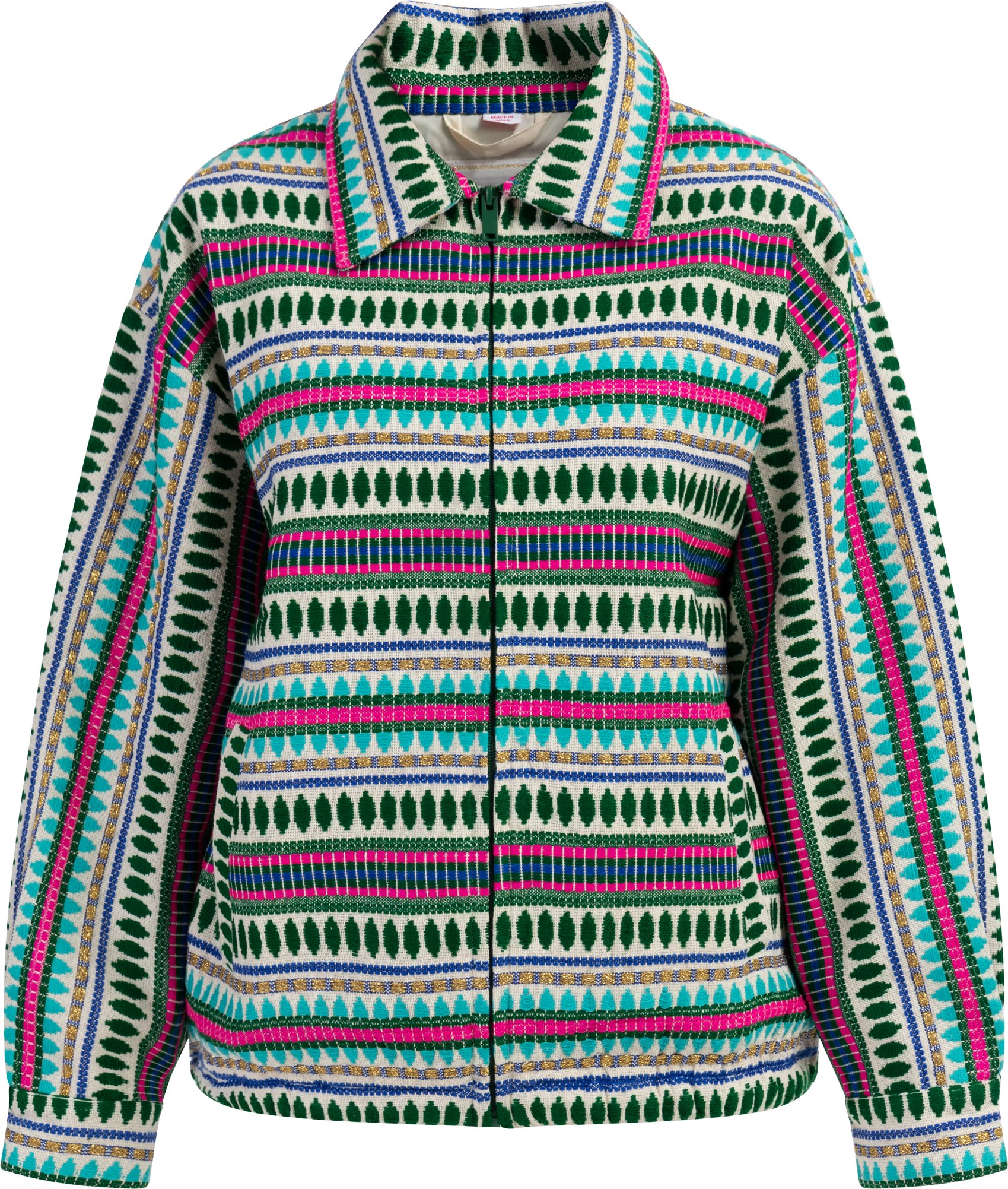 IZIA Oversize-Blouson Damen Mehrfarbig Türkis