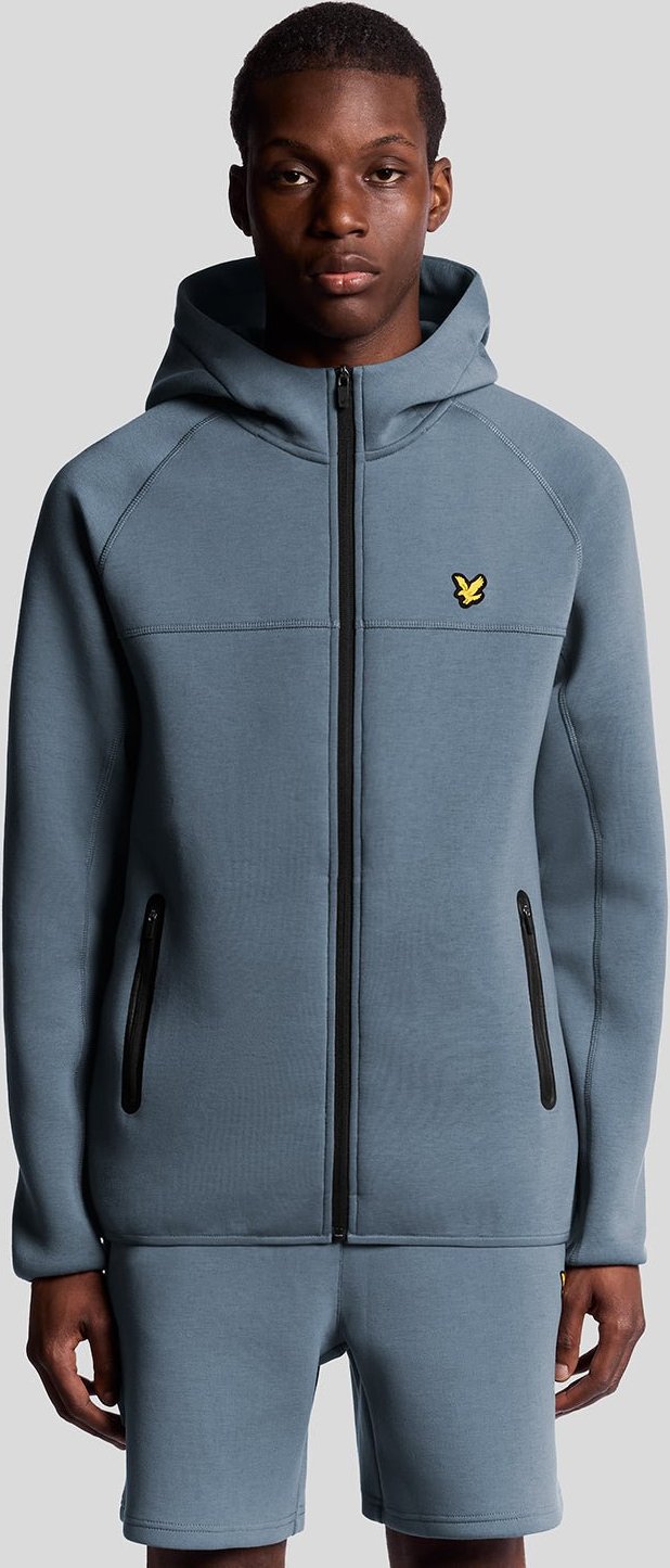 Lyle & Scott Sports Neopren-Kapuzenpullover mit Reißverschluss – Blau