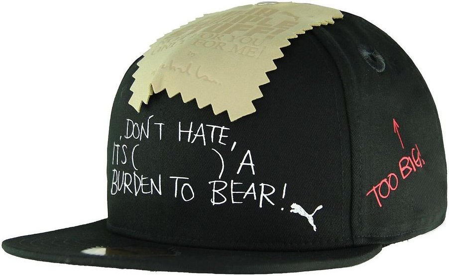 Puma x Michael Lau Flachrand Verstellbarer schwarzer Herrenkappe 023117 02