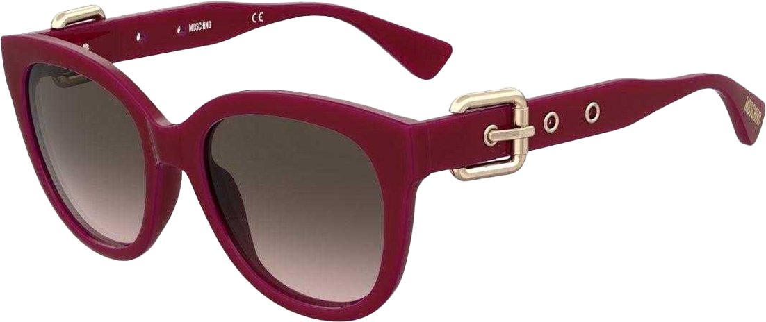 Moschino - Schnalle-Sonnenbrille für Damen (Rot/Braun)