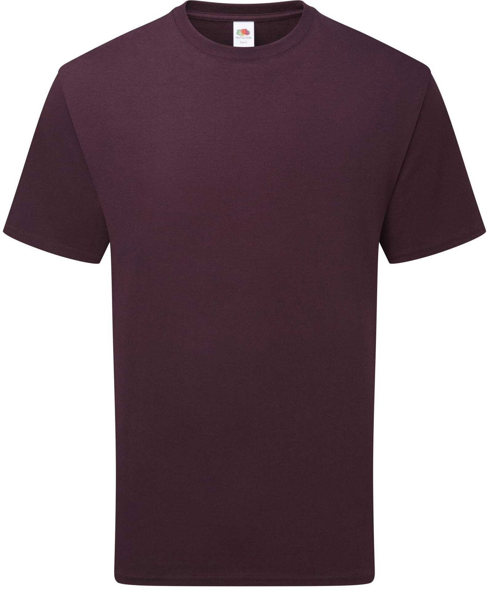 Fruit of the Loom - "Pure" T-Shirt für Herren/Damen Unisex, Baumwolle (Dunkles Pflaumenblau)