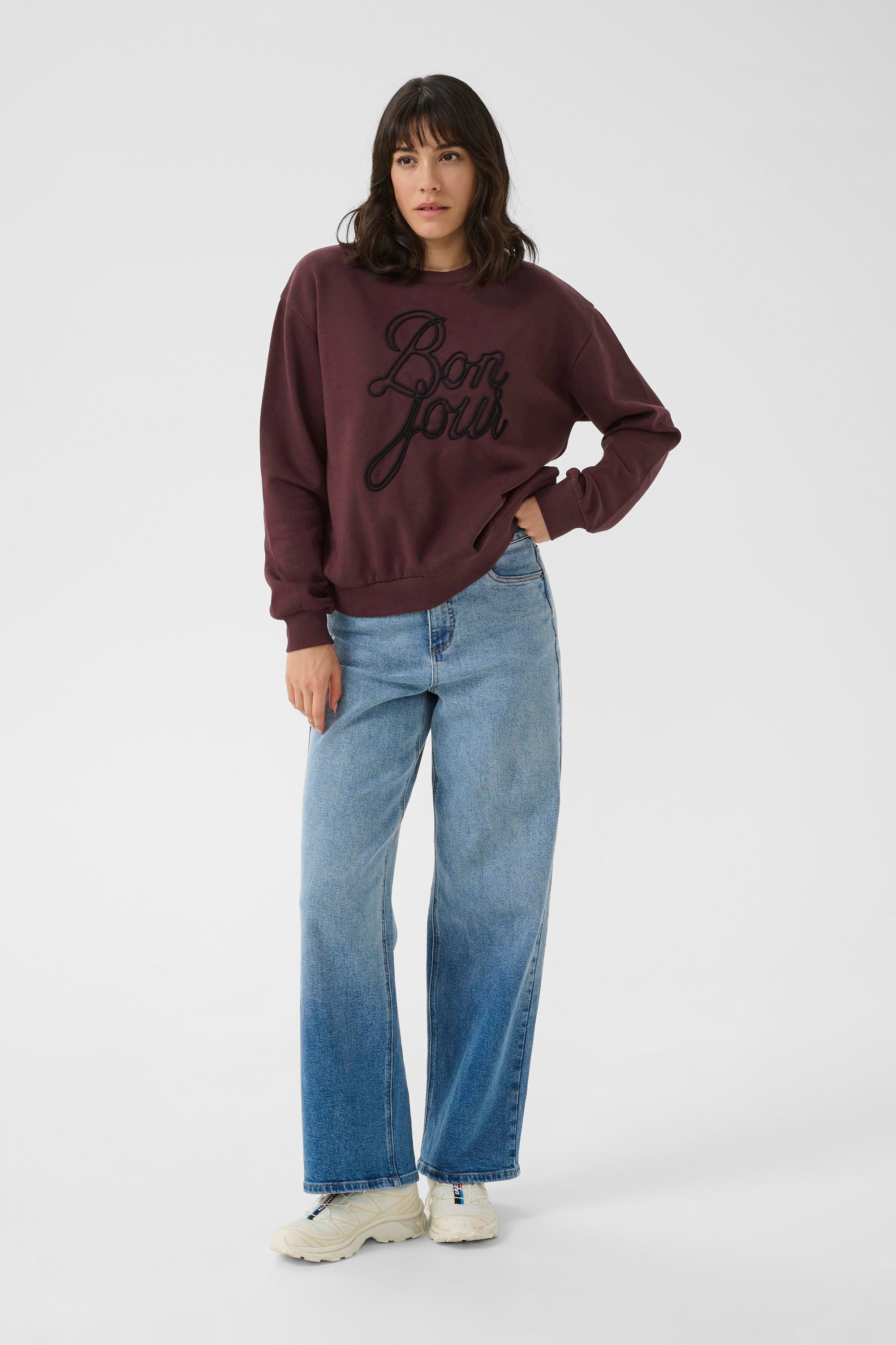 Sweatshirt KAberta Loose fit brown