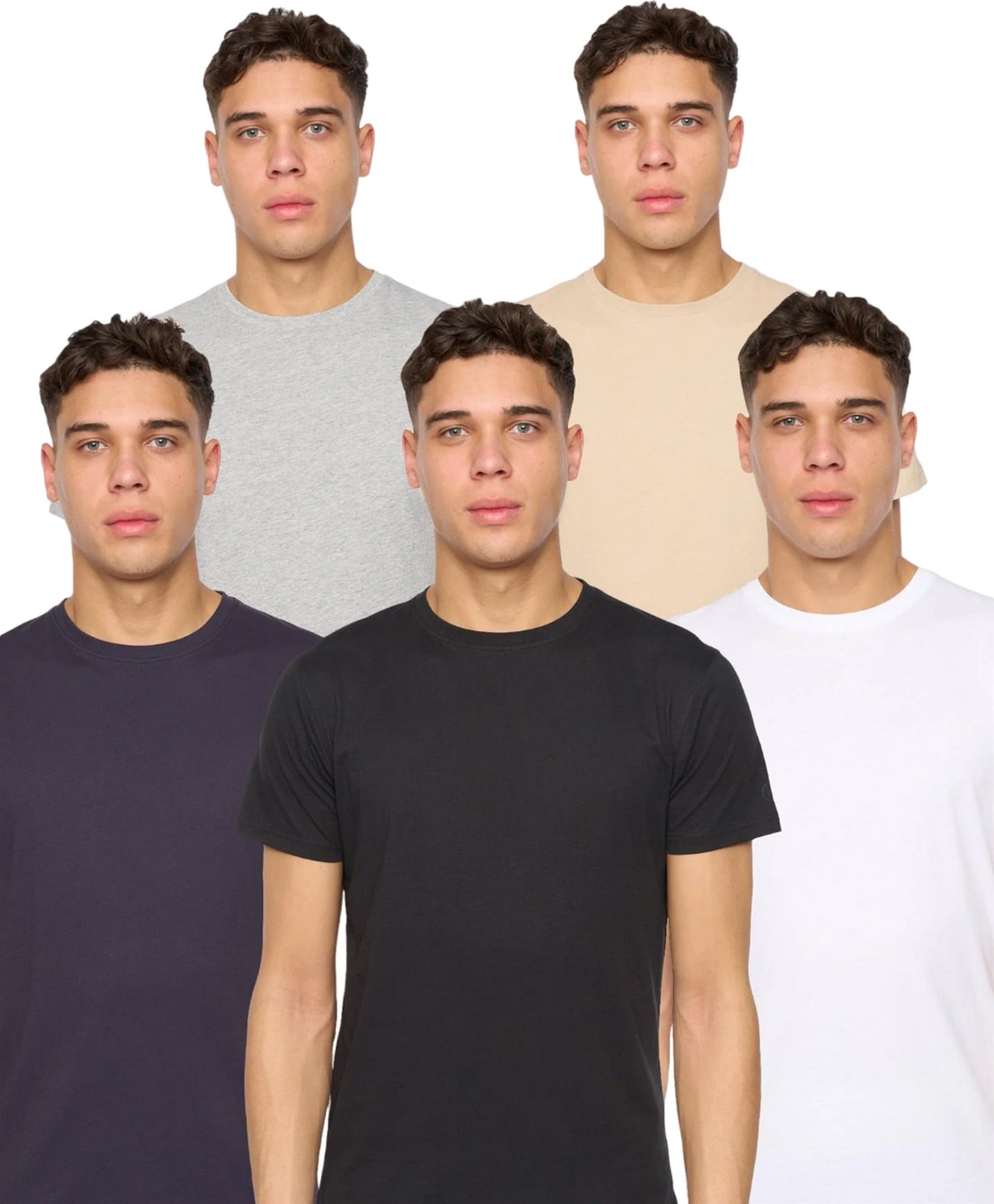 Duck and Cover - "Frankinz" T-Shirt für Herren(5er-Pack) (Bunt)