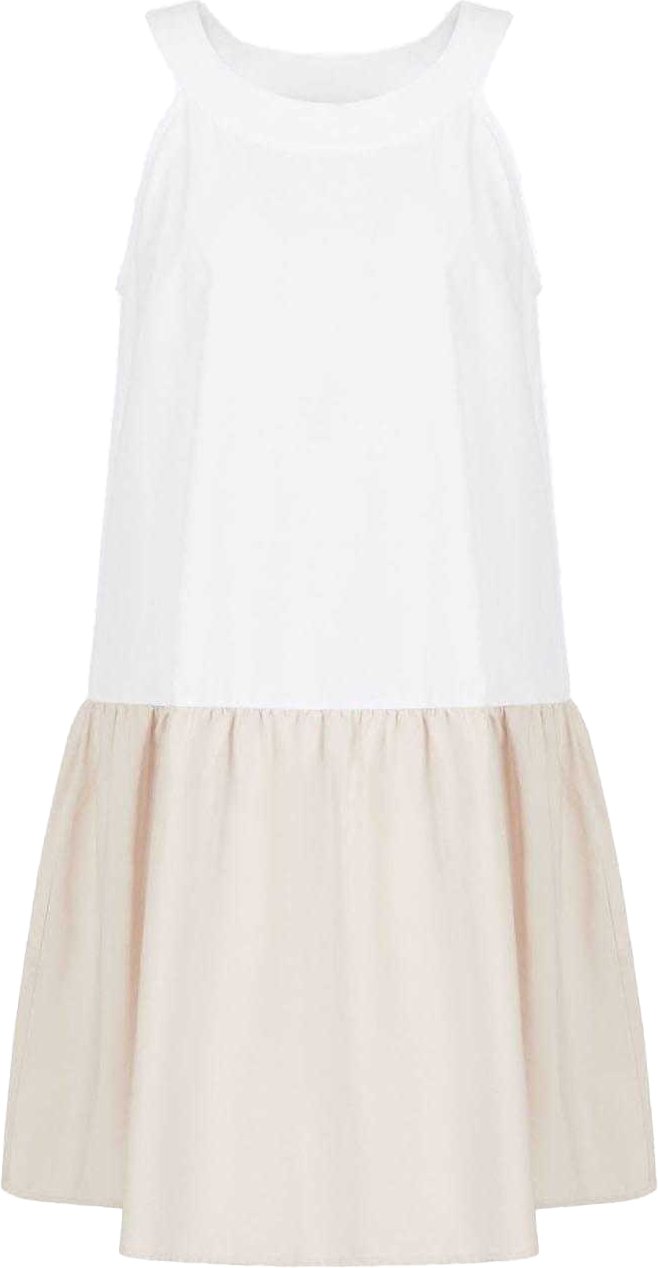 Armani Exchange - Midikleid für Damen, Baumwolle (Weiß/Pink)