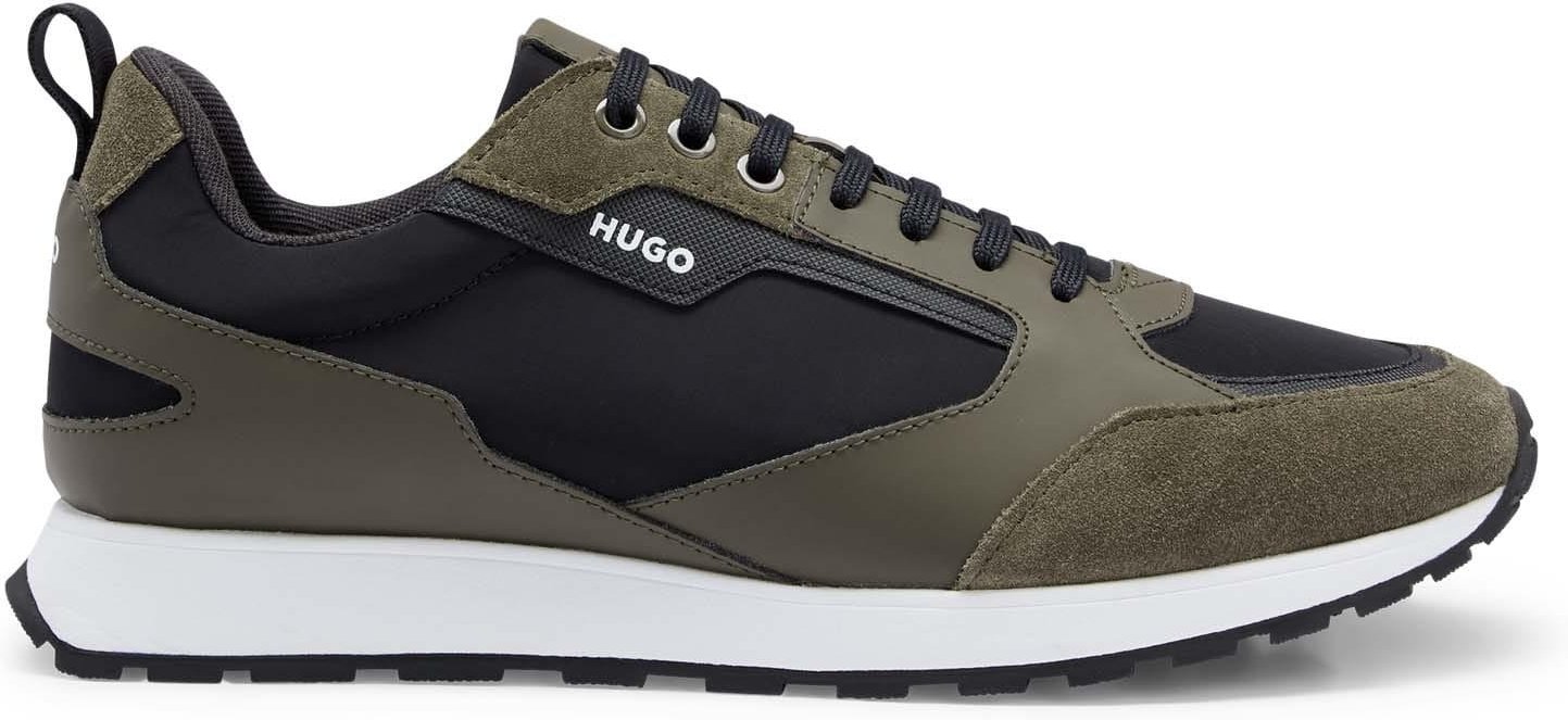 Thumbnail - Hugo - Herren Sneaker "Icelin", Wildleder-Panel (Grün)