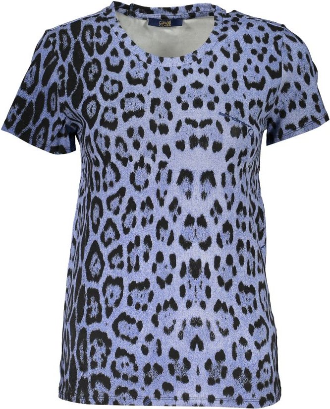 Cavalli Class Azzurro Baumwoll Damen T-Shirt