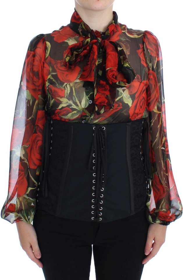 Dolce & Gabbana Schwarzes Stretch-Korsett Taillengürtel