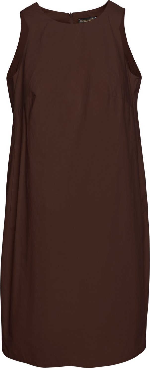 Braunes Sackkleid aus Baumwolle