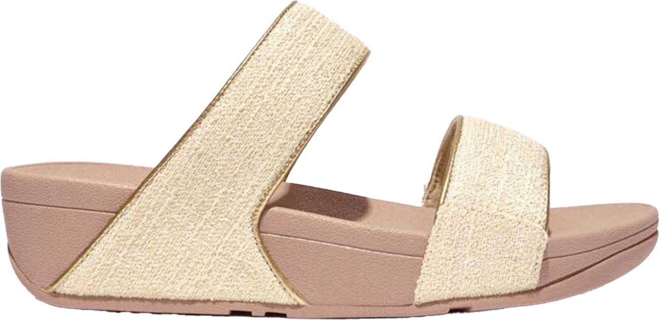 Fit Flop - Damen Badesandale "Lulu", Schimmer, Gewebe (Steinfarben)