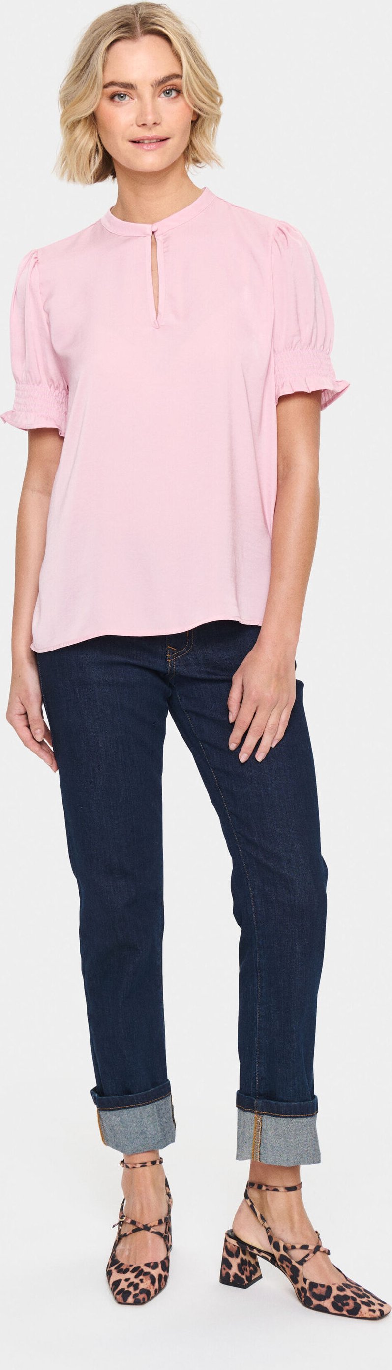 Langarm - Hemd Gerade Passform Pink Nectar peach