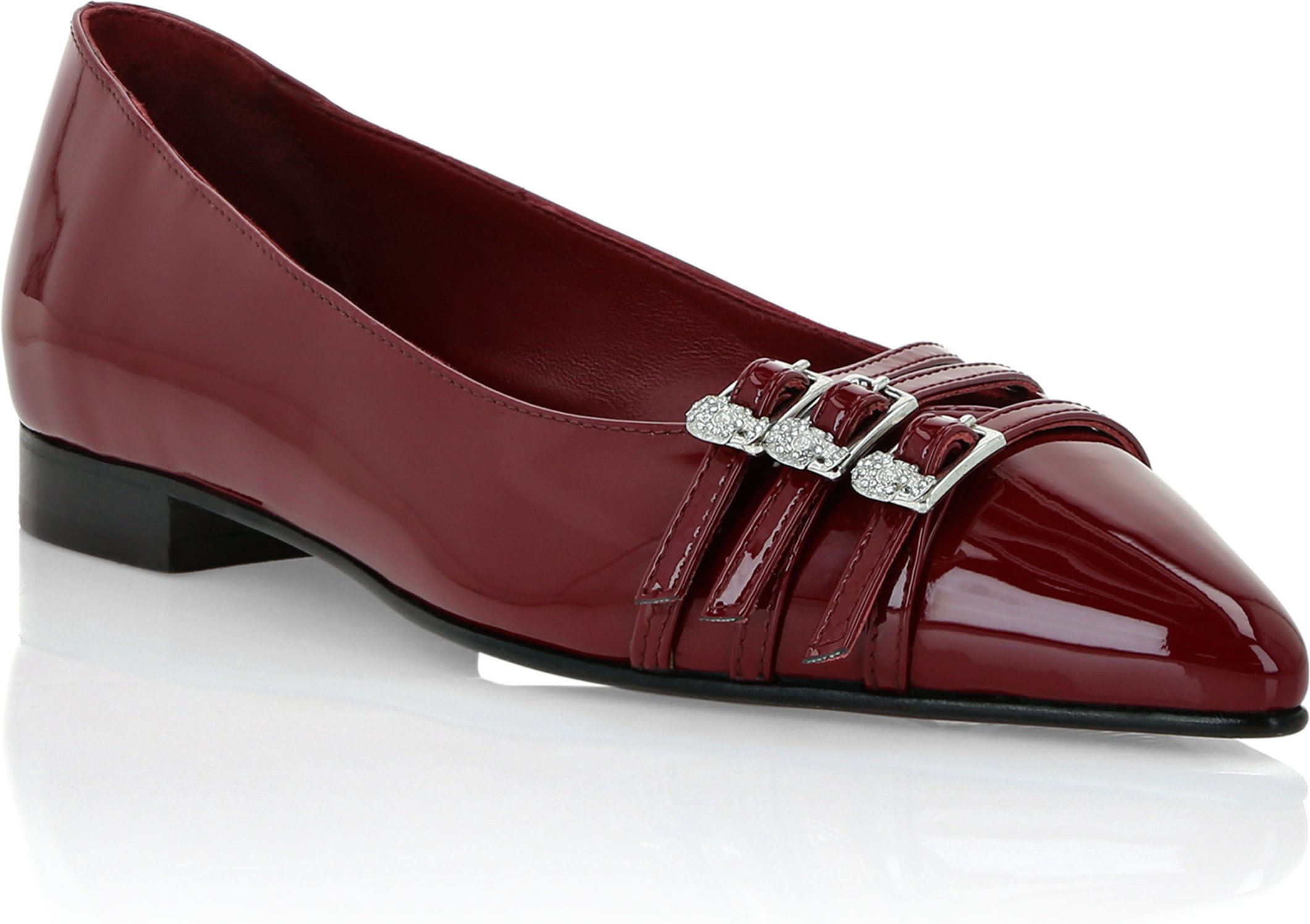 Multi-Strap Ballerina Flats Skull