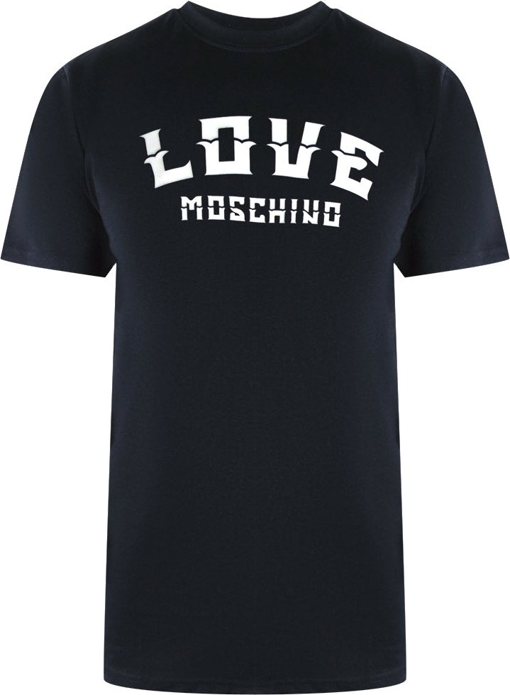 Moschino T-shirt Mit Auffälligem Logo (schwarz)