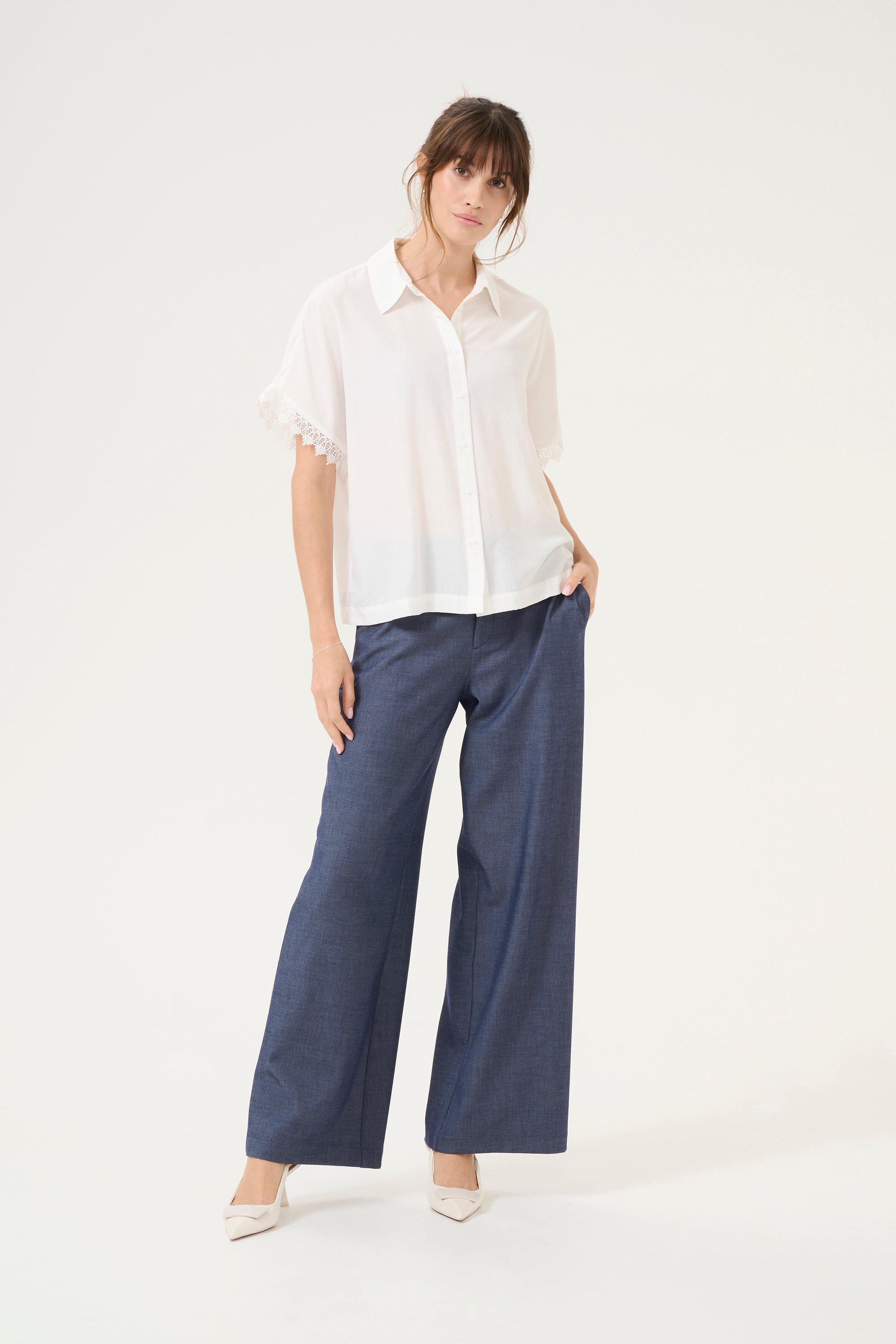 Thumbnail - Hemd Relaxed fit Spring Gardenia cream