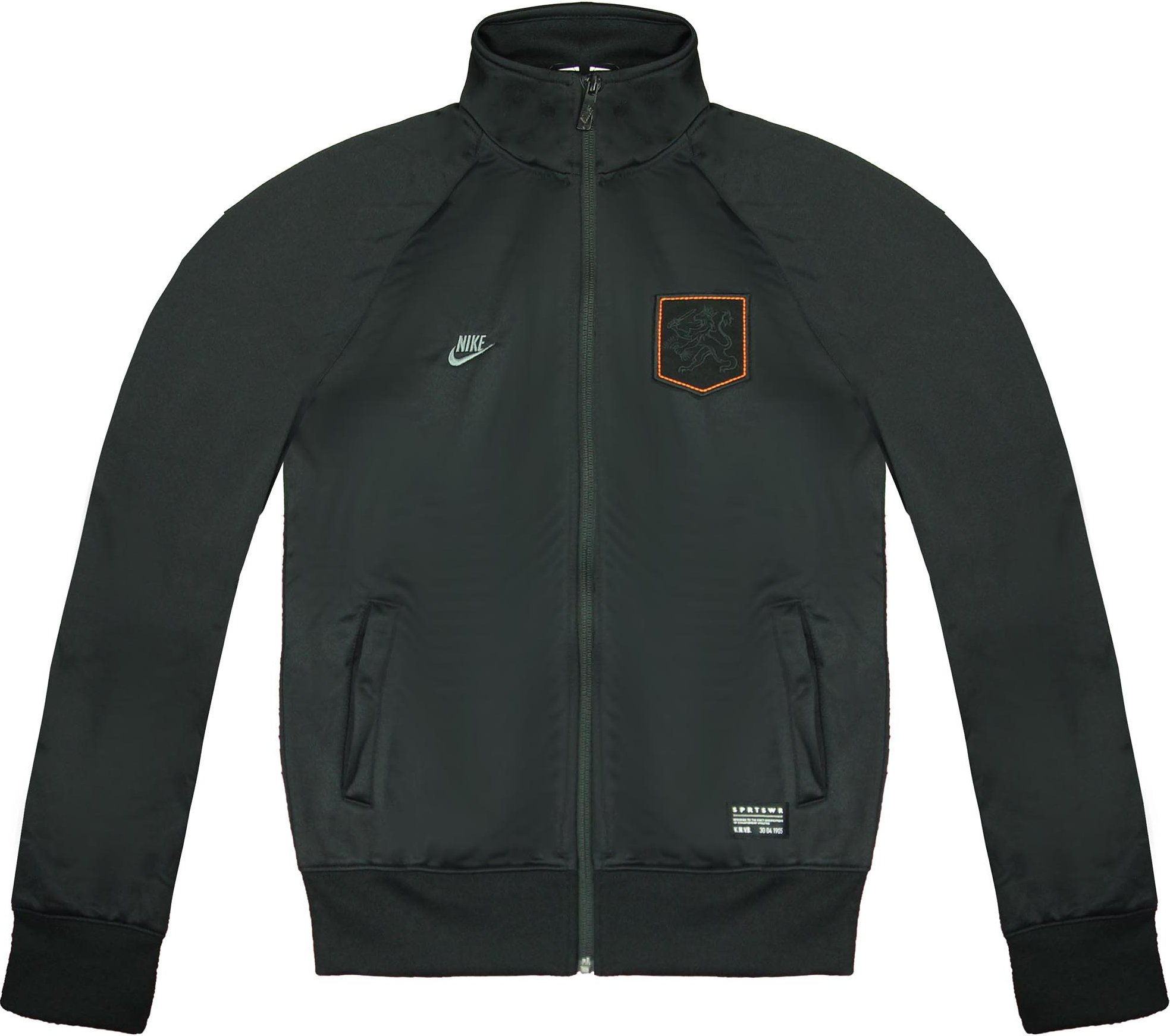 Thumbnail - Nike KNVB Track Jacke Reißverschluss up schwarze Frauenfußballstrecke Top 531357 010