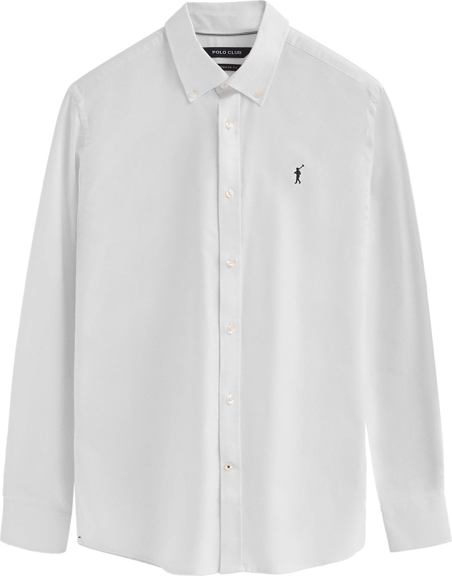 Hemd weiß im Regular Fit mit Rigby Go-Logo