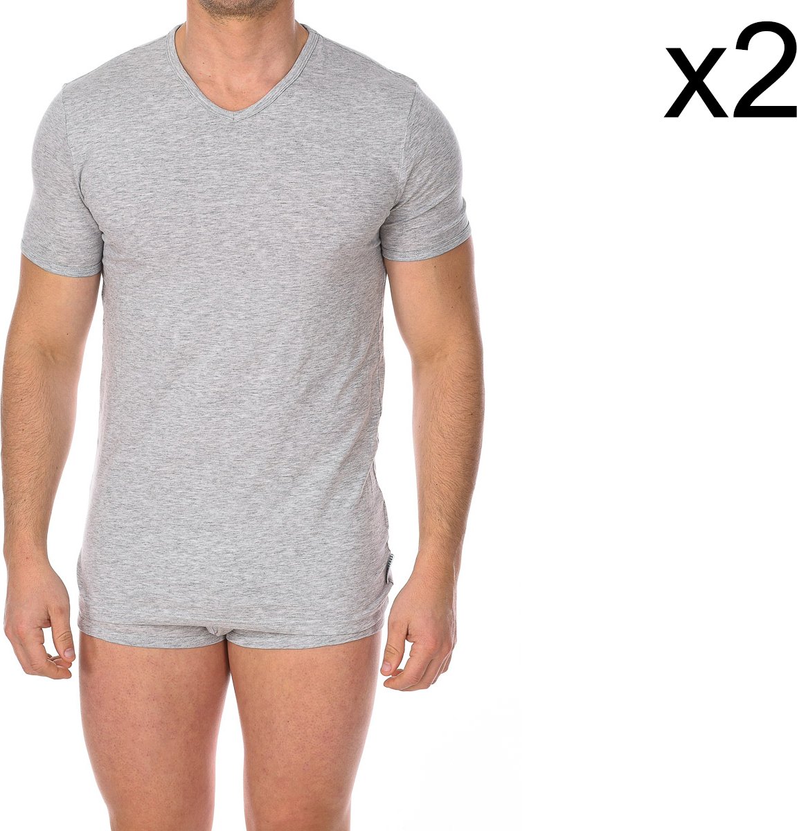Pack-2 Essential Kurzarm-T-Shirts BKK1UTS02BI Herren