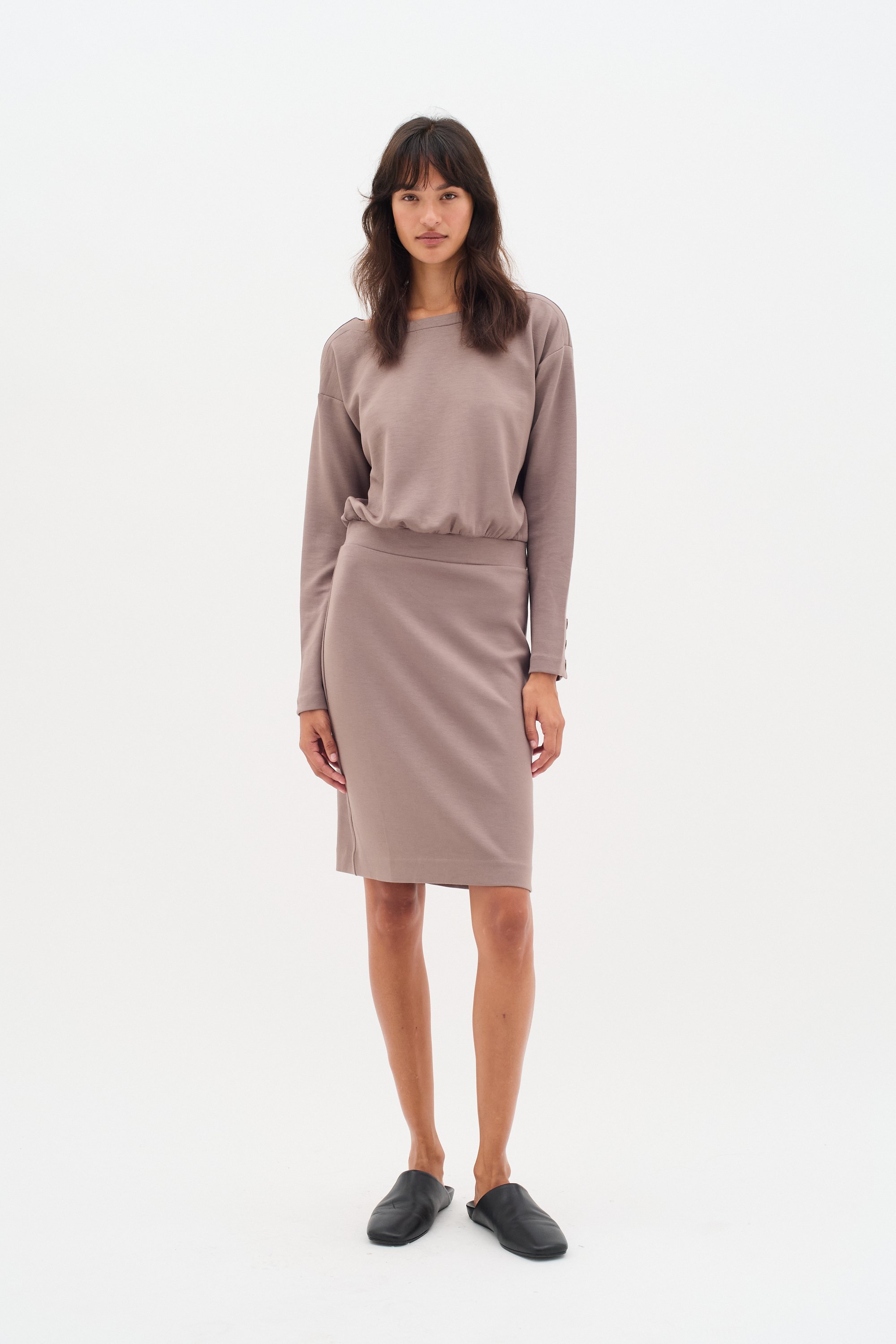 Jerseykleid Relaxed fit Sandy Grey grey