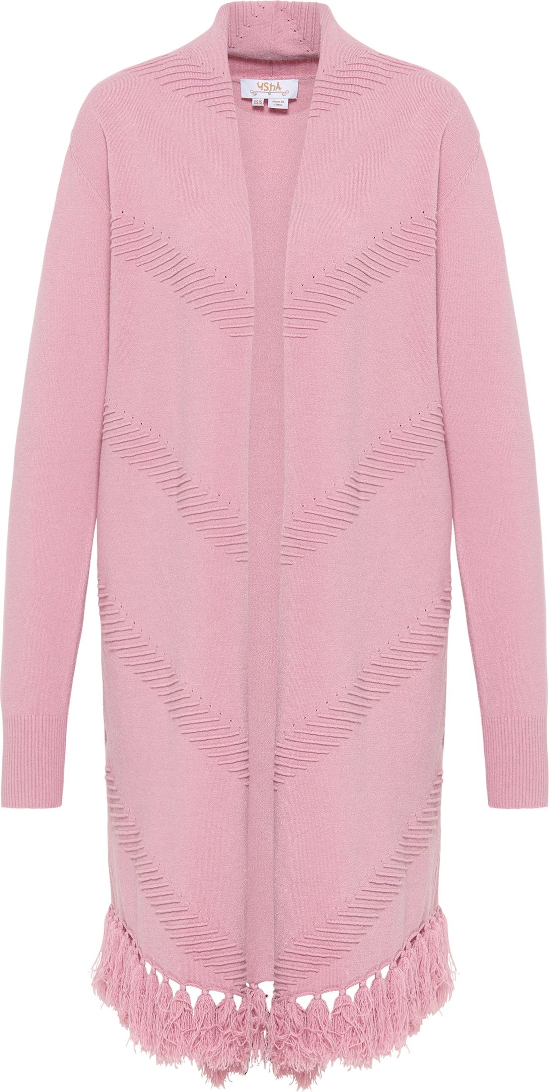 usha Strickcardigan Damen alt rosa
