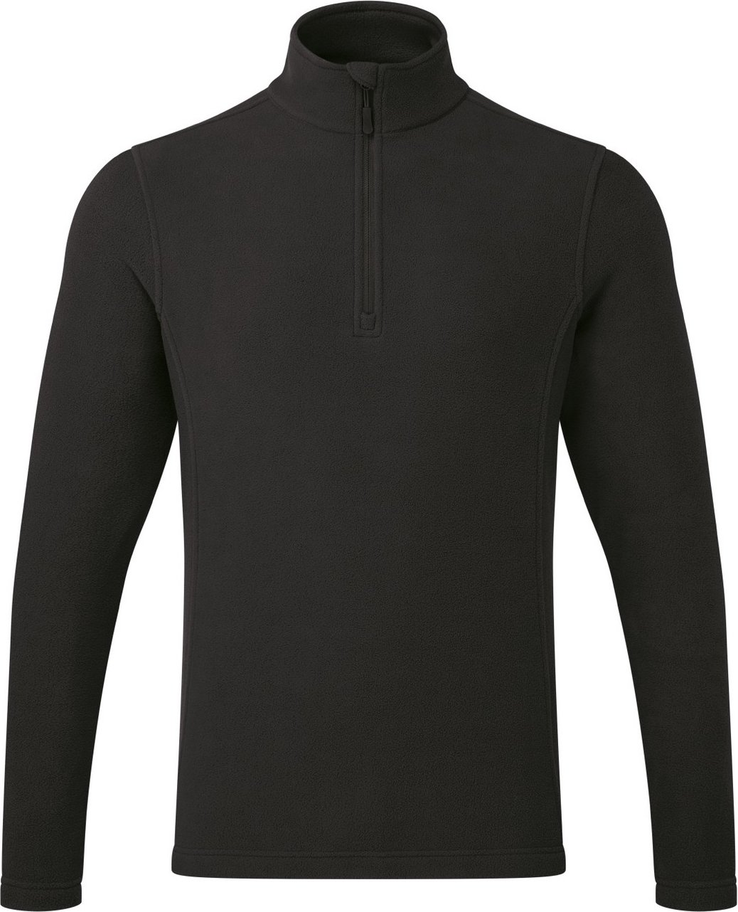 Premier Unisex Erwachsene Recyclight Quarter Zip Fleece (Schwarz)