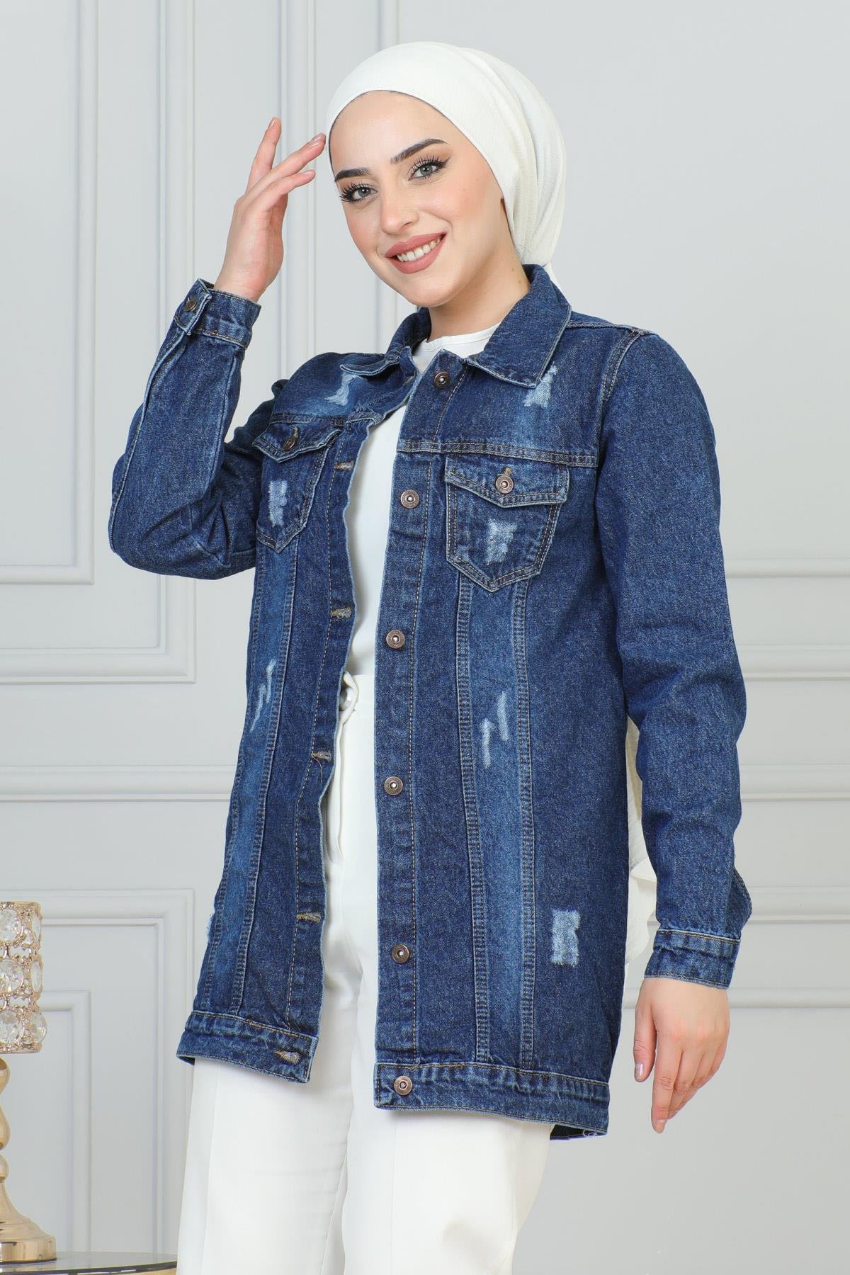 Cebi Laser Detailierte Jeansjacke