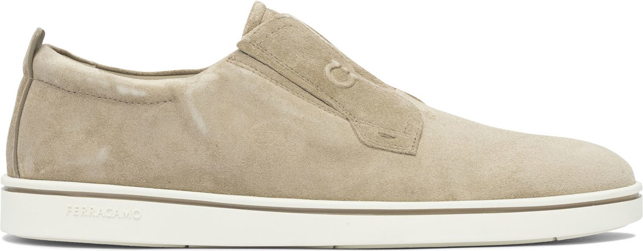 Beige Gummi-Latschen