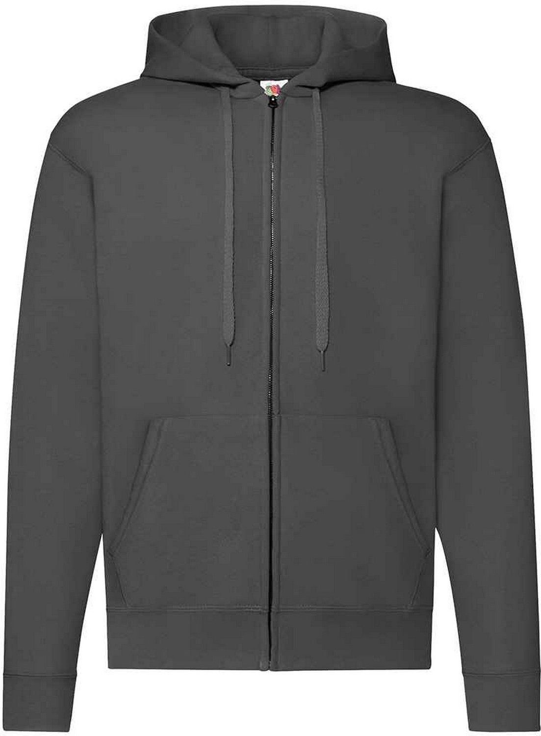 Fruit of the Loom - "Classic" Kapuzenpullover, Mit Reißverschluss für Herren (Hellgrau)