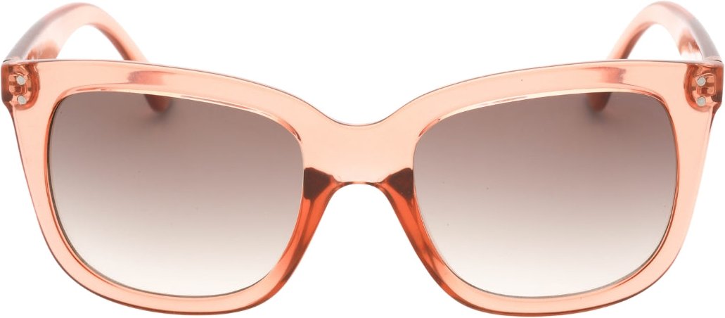 Calvin Klein - Sonnenbrille mit staubigem rosa Rahmen und braunen Verlaufsgläsern