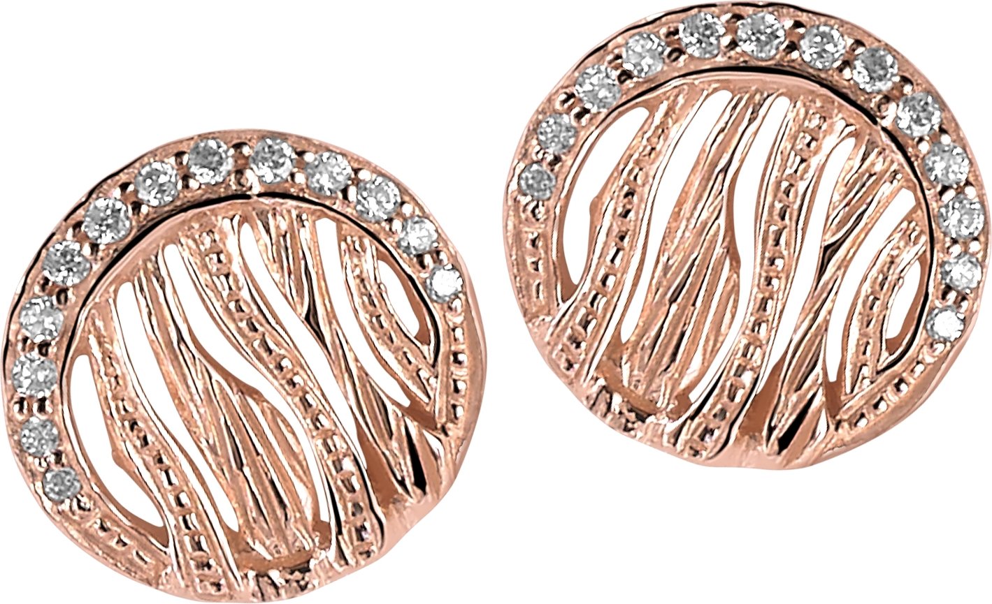 Orphelia Ohrstecker für Damen, 925 Sterlingsilber, Rosé, ZO-6031/1