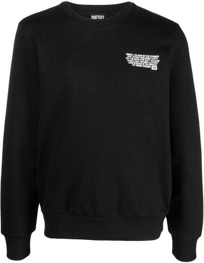 Diesel Unisex Erwachsene Party Logo Sweatshirt (Schwarz)