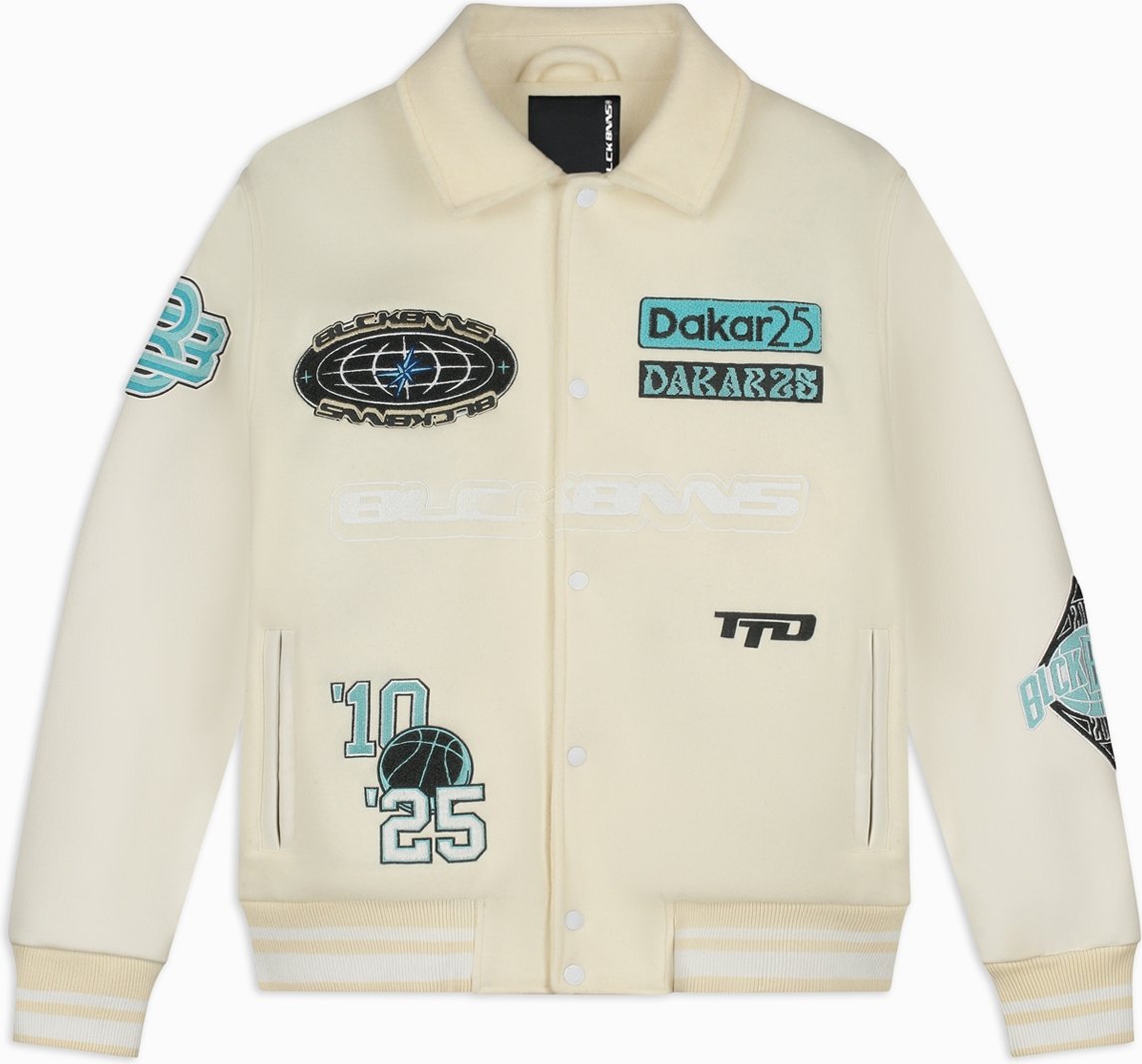 Thumbnail - Black Bananas Desert Race Varsity-Jacke, Beige