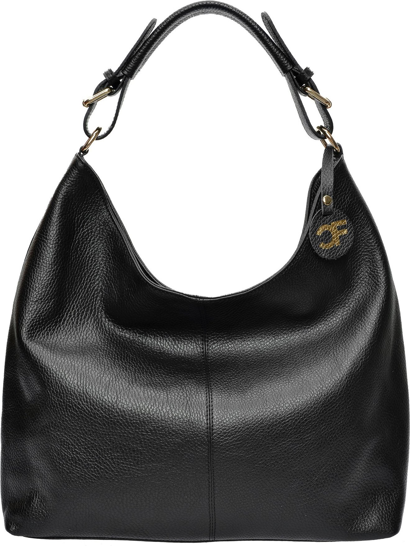 Carla Ferreri Schwarz Rindsledertasche