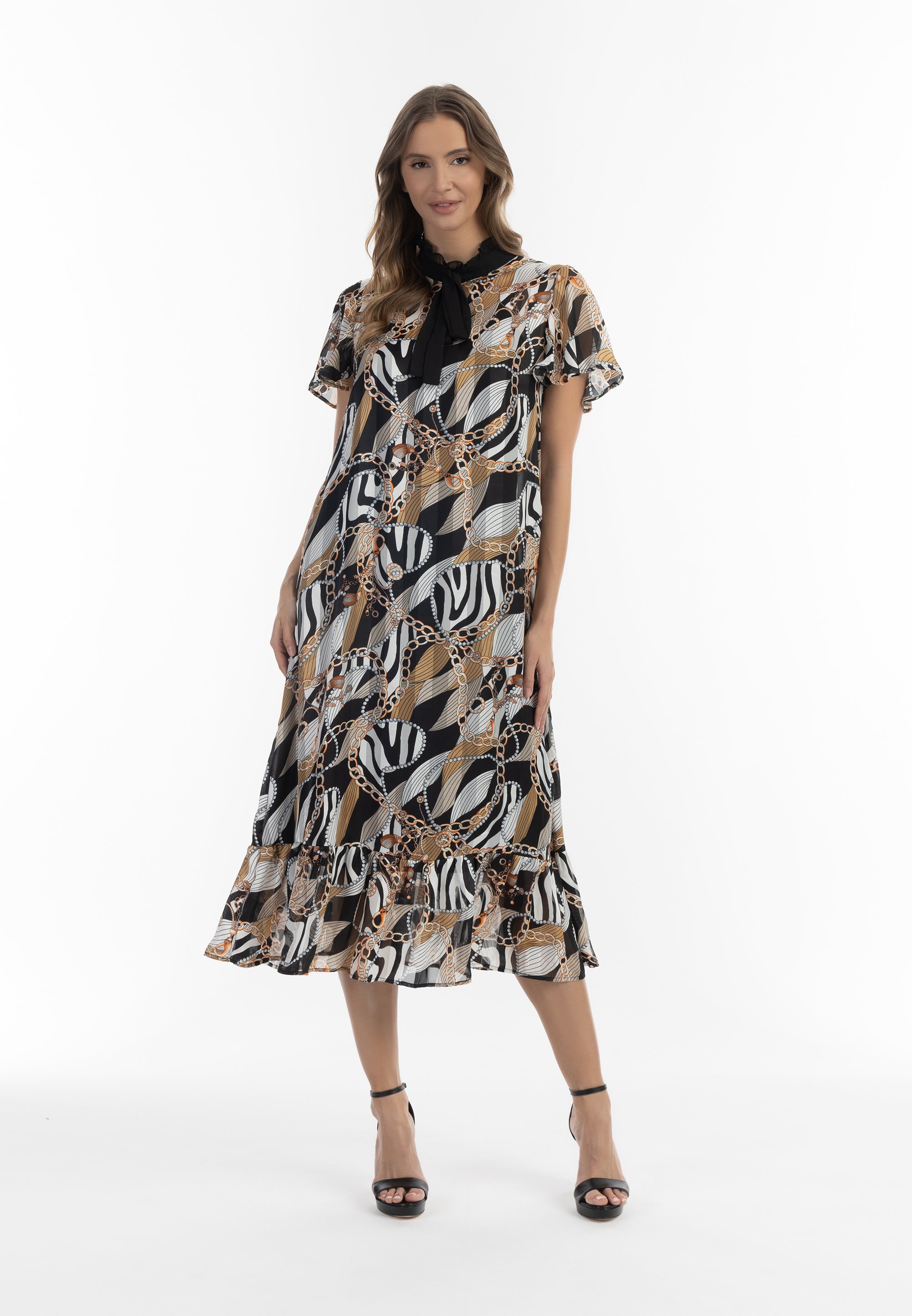 faina Robe midi avec imprimé allover sookie
