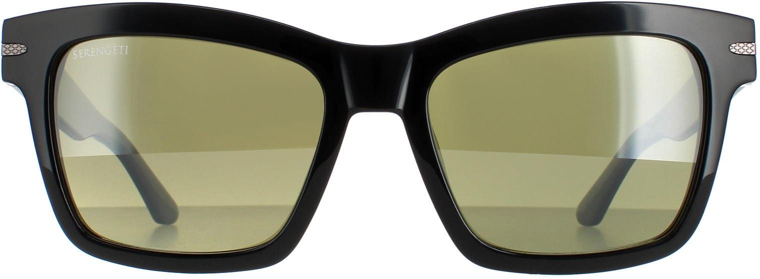 Lunettes de soleil Serengeti Winona SS528001 Black minéral brillant Green 555 Nm