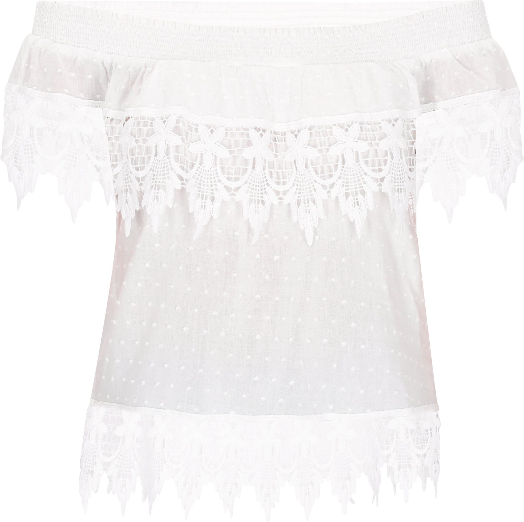 IZIA Bluse Frauen Weiß