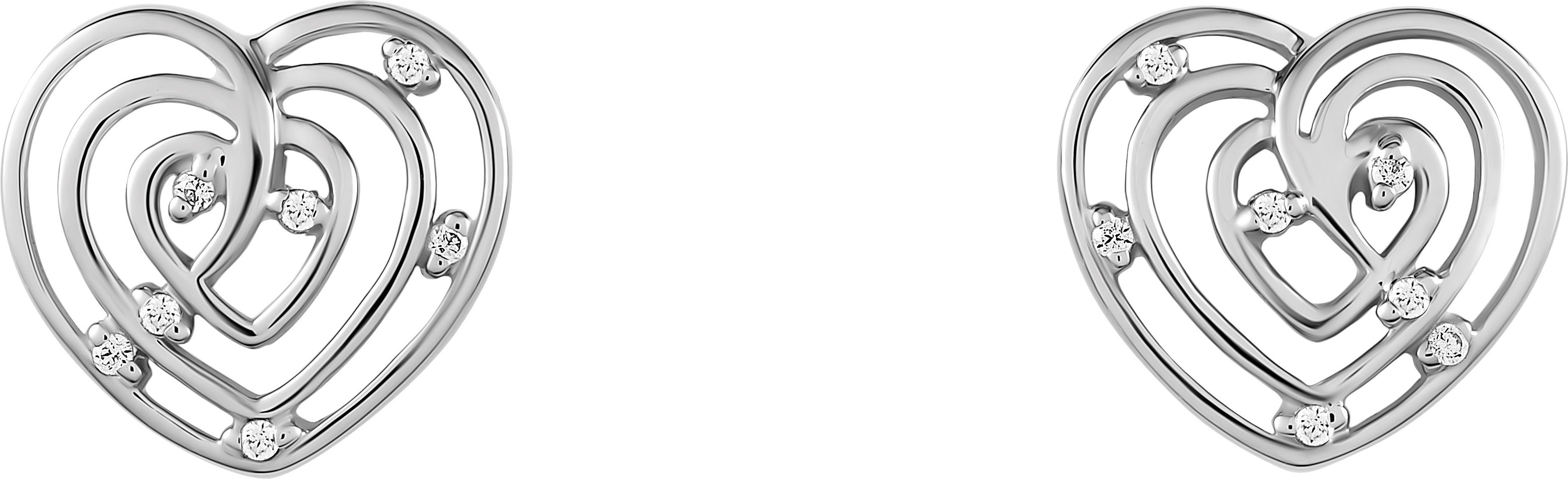 Orphelia 'Euphoria' Damen Ohrstecker aus 925er Sterlingsilber - Silber ZO-7522