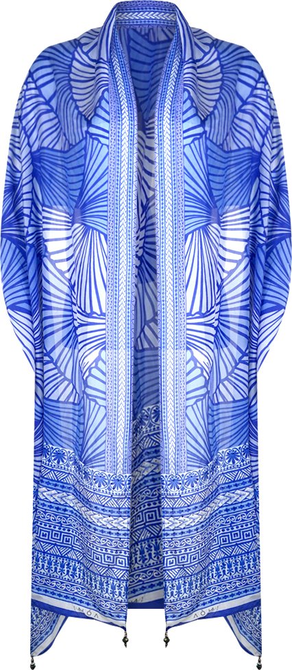 Inoa Exuma Bleu 1202119 Blauer langer rechteckiger Schal