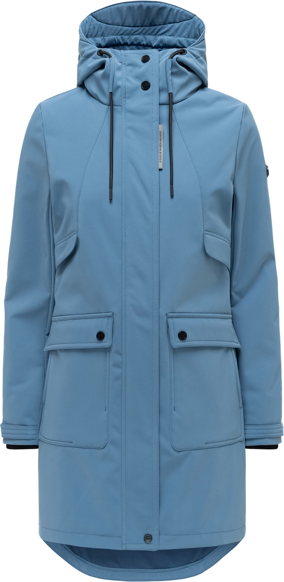 Navahoo Damen Softshell Übergangsjacke Morgennebel mit Kapuze