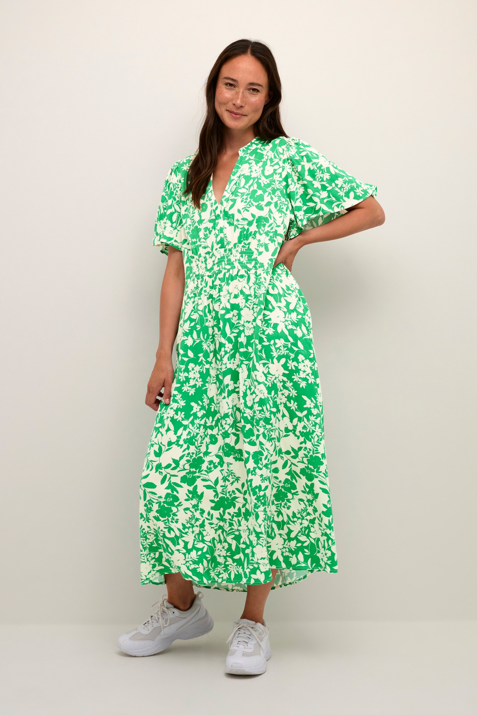 Kleid Relaxed fit Green Whitecap Flower multicolour