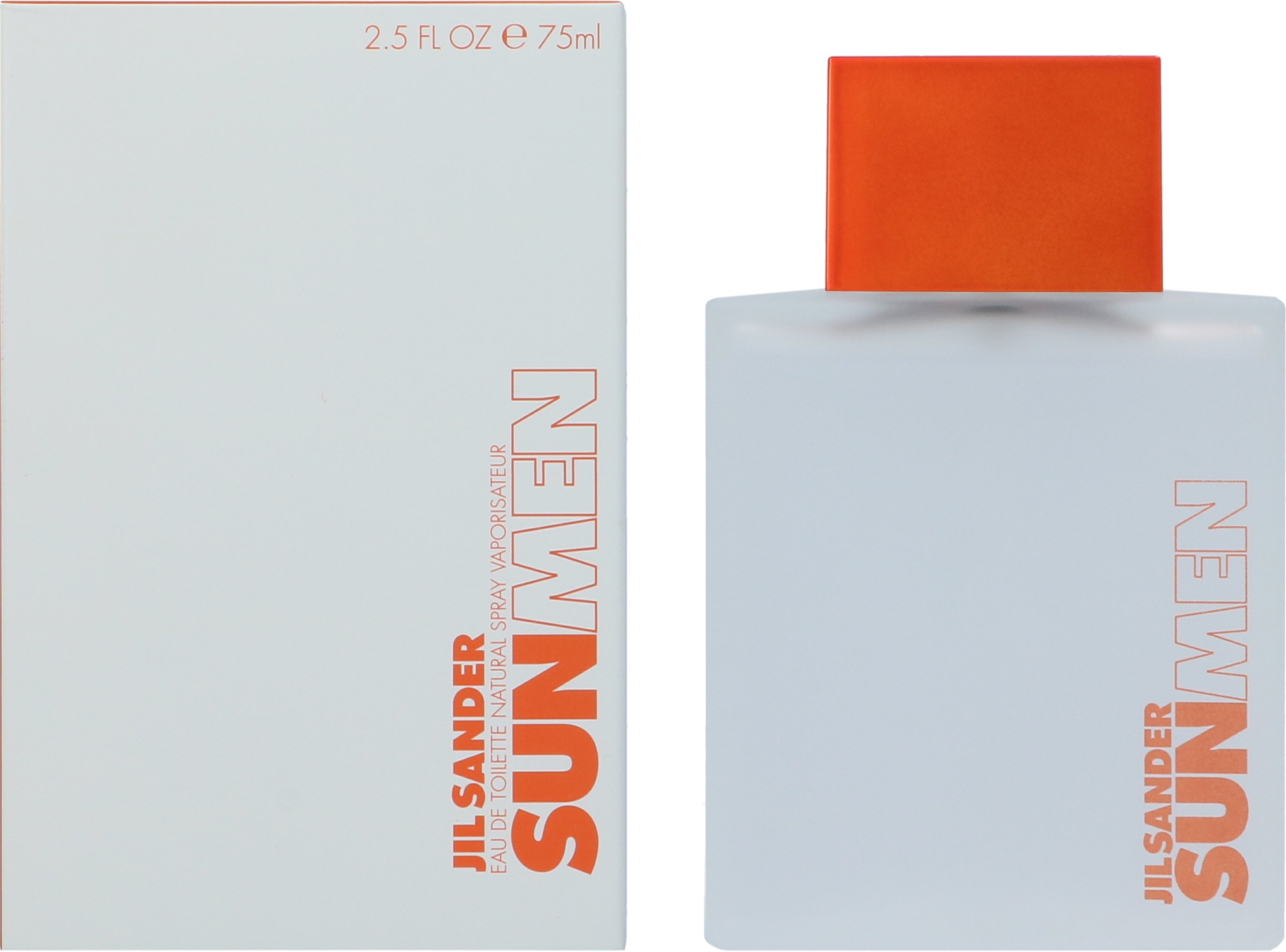 Jill Sander Sun Men Eau de Toilette 75ml Natürliches Spray für Ihn