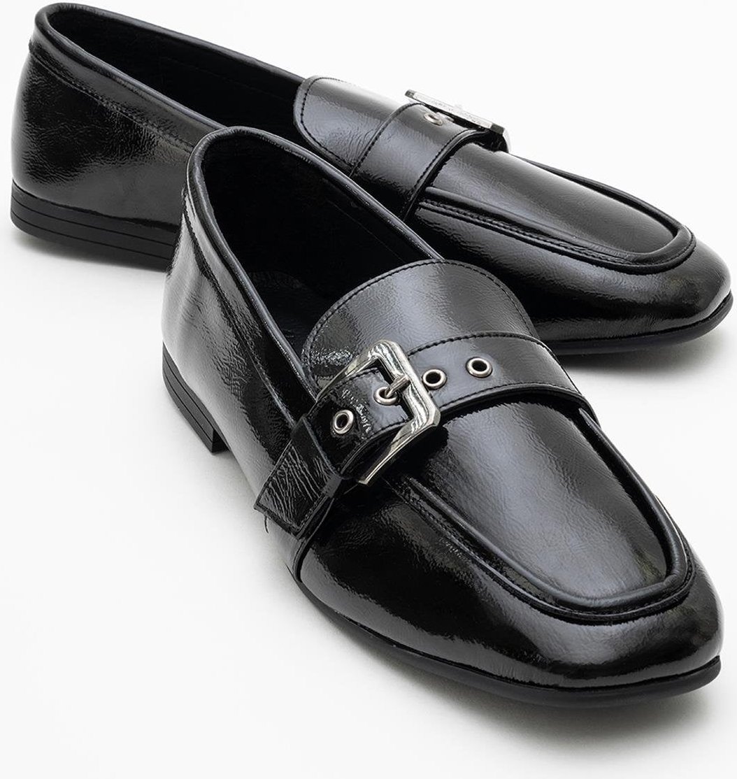 Jade Leder Flach Loafer Damen