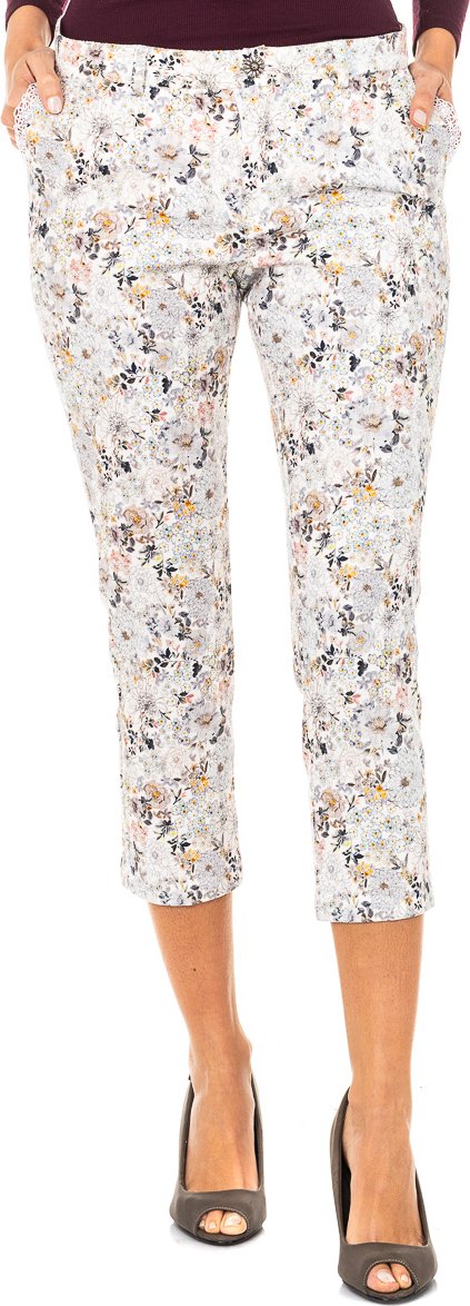 Damenhose mit geradem Saum und Gürtelschlaufen LWT011