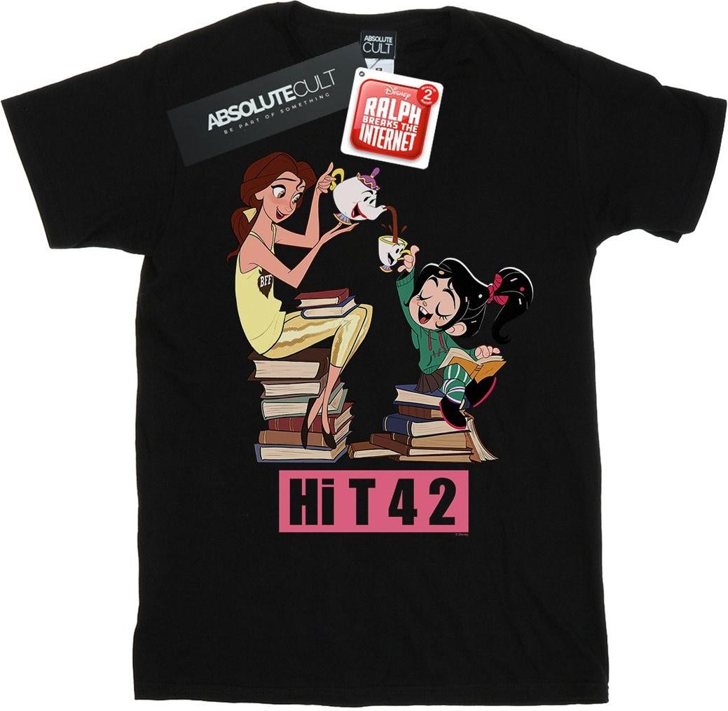 Disney - "Wreck It Ralph Belle And Vanellope" T-Shirt für Mädchen (Schwarz)