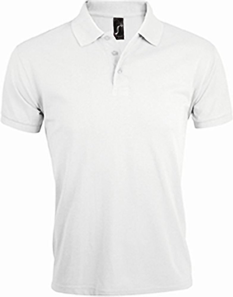 SOLs Mens Prime Pique Plain Kurzarm-Poloshirt (Weiß)