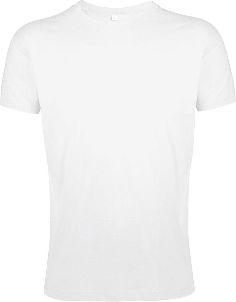 SOLS Herren Regent Slim Fit T-Shirt mit kurzen Ärmeln (Weiß)