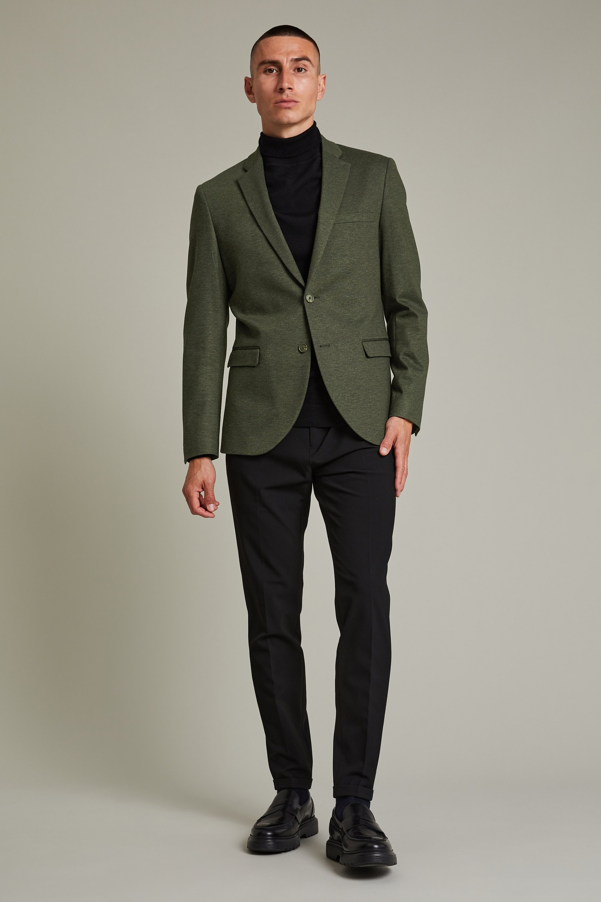 Blazer Gerade Passform dark green