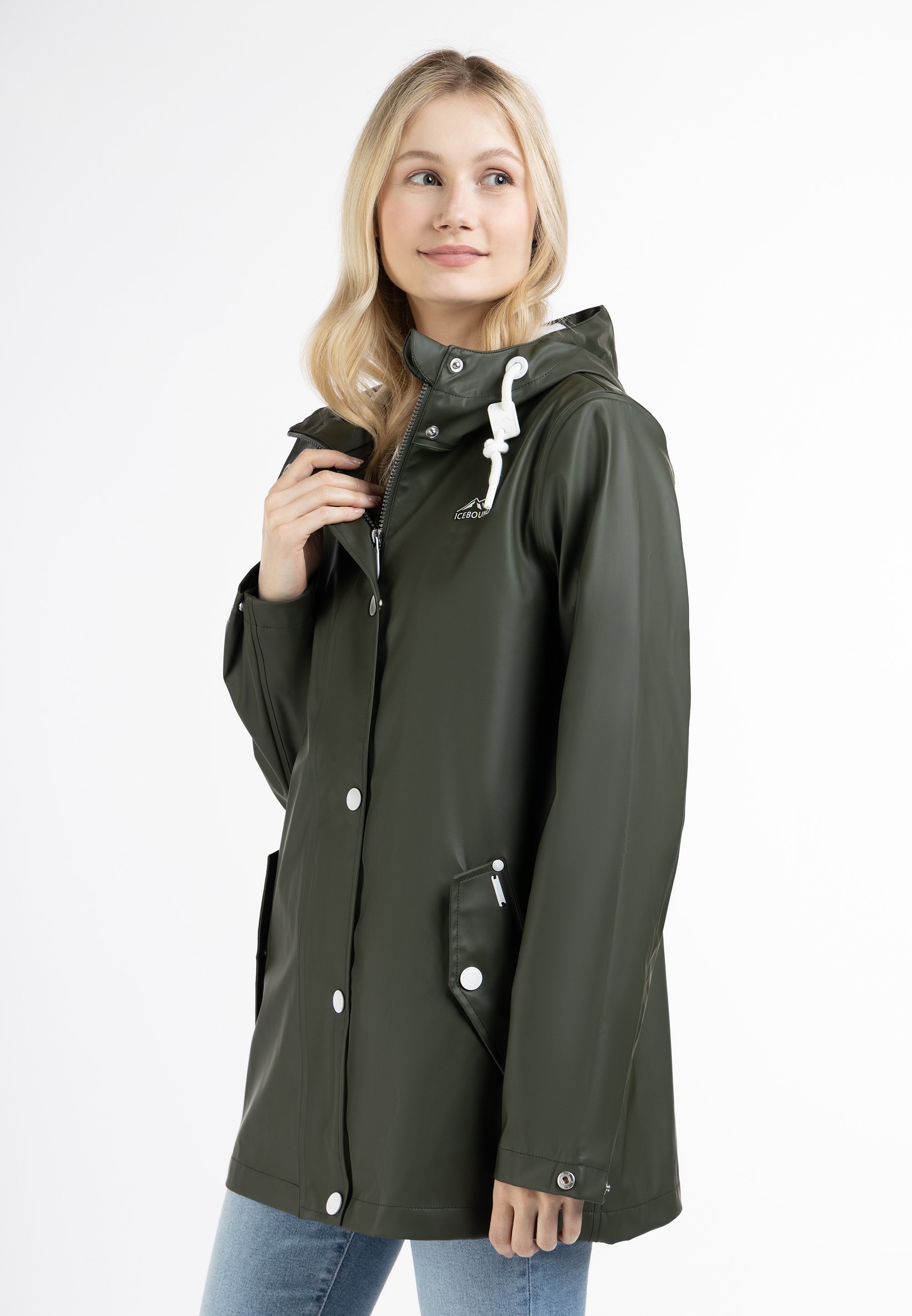 Thumbnail - ICEBOUND Regenjacke Damen Dunkeloliv