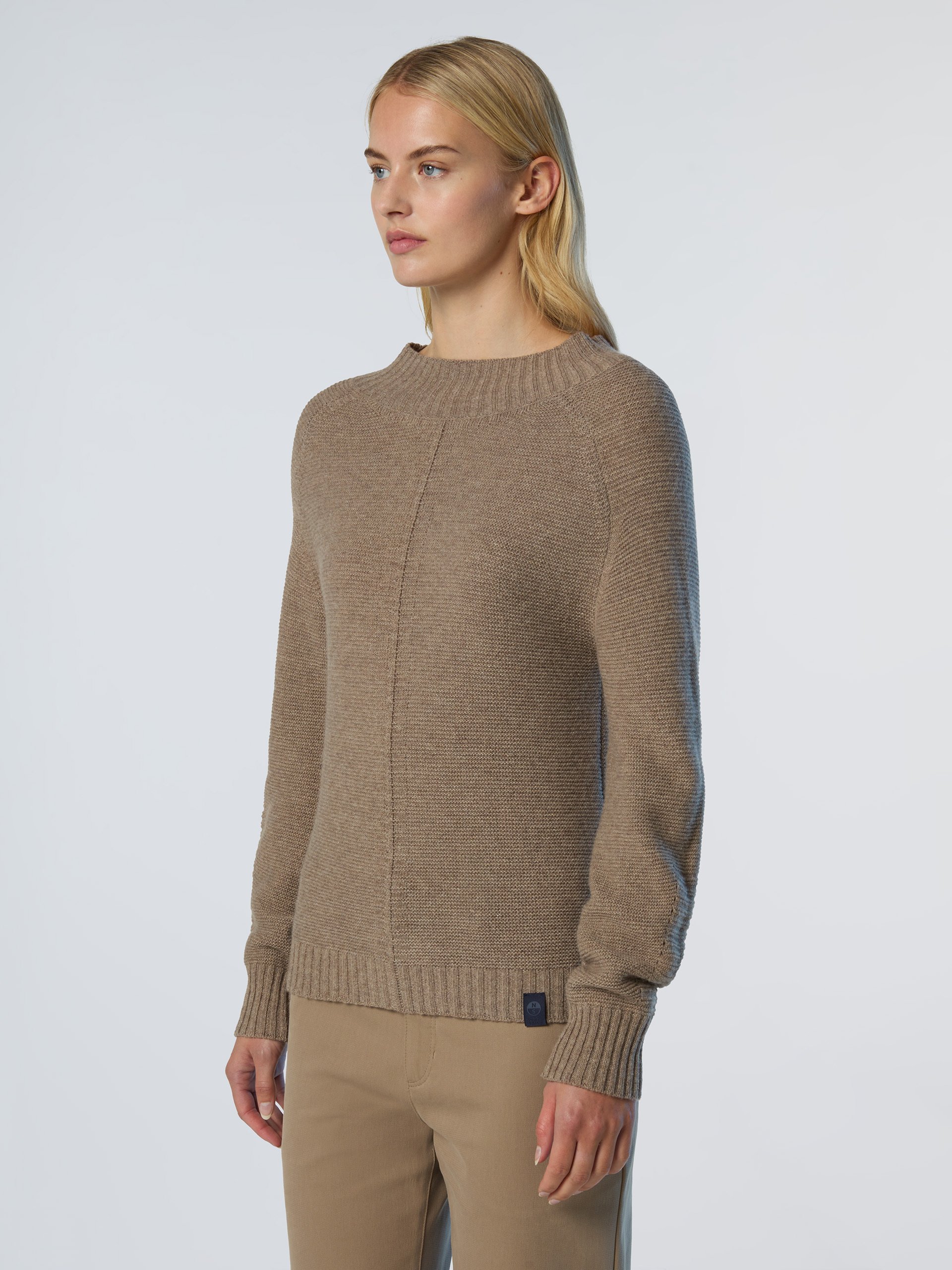 North Sails Pullover Sattelschulter mit Stehkragen