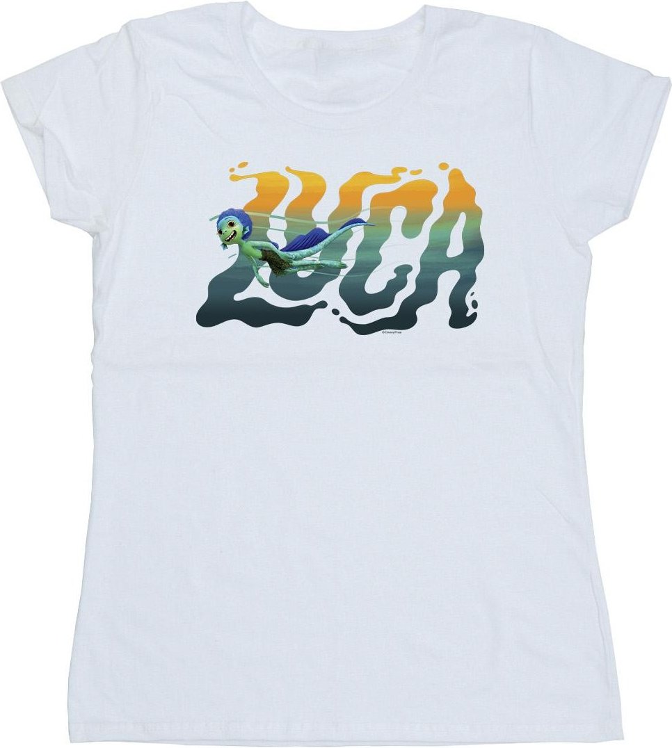 Disney - "Luca Swim" T-Shirt für Damen (Weiß)
